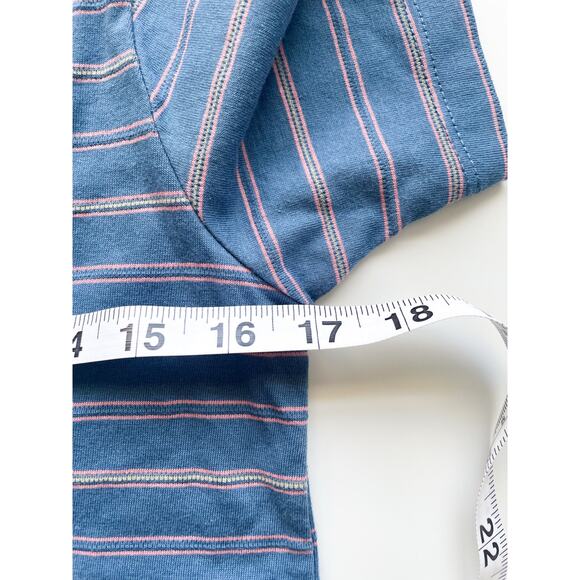 Boy's Sovereign Code Blue Striped Short Sleeve Pocket T-Shirt Size 14/16 - Picture 7 of 8